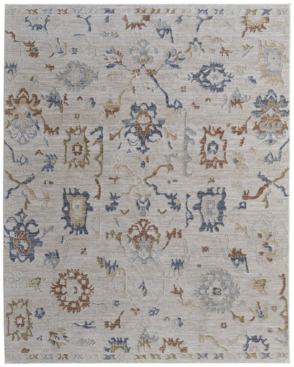 Feizy Pasha 39M8F Ivory Multi Transitional/Bohemian & Eclect Machinemade Rug - Rugs - Feizy - Atlanta Designer Rugs