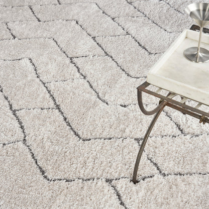 Nourison Home Dreamy Shag  Ivory Grey  Contemporary