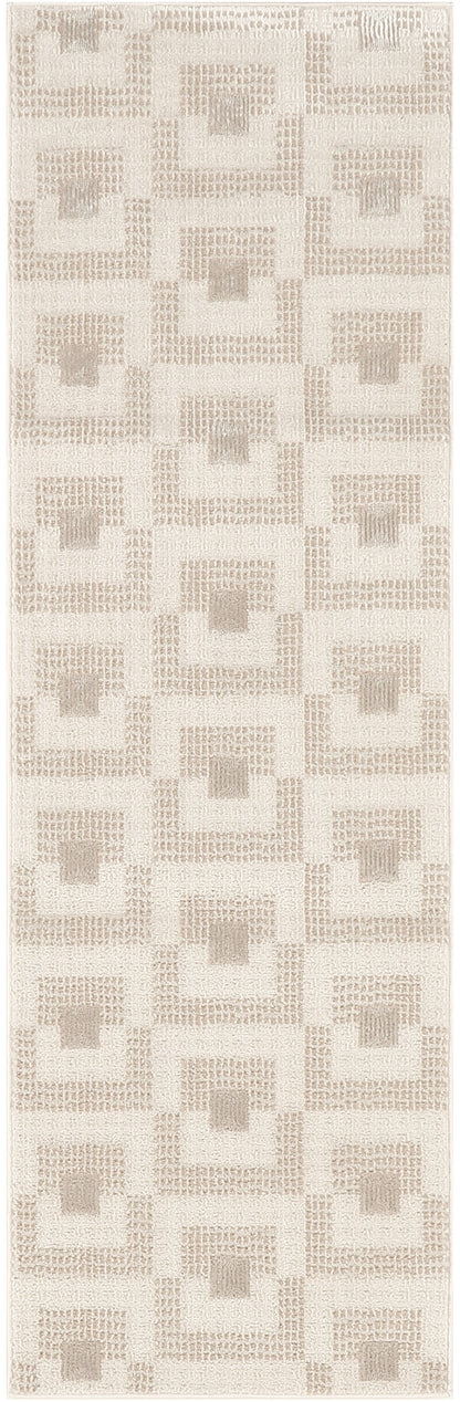 Nourison Home Nordic NRC05 Ivory Beige Contemporary Power-loomed Rug