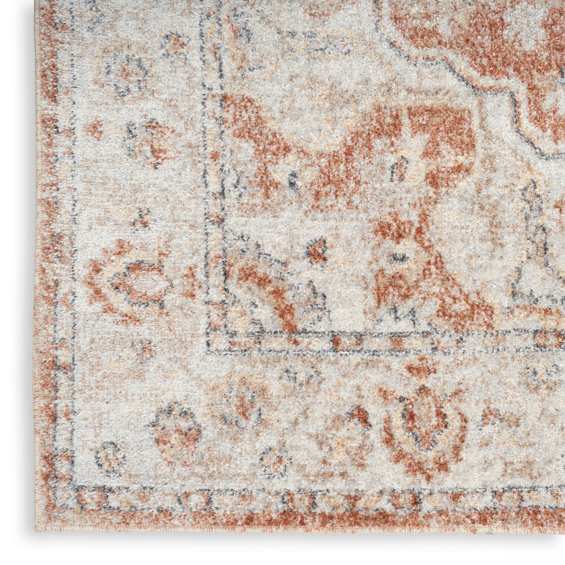 Nourison Home Astra Machine Washable  Gold Multicolor  Traditional