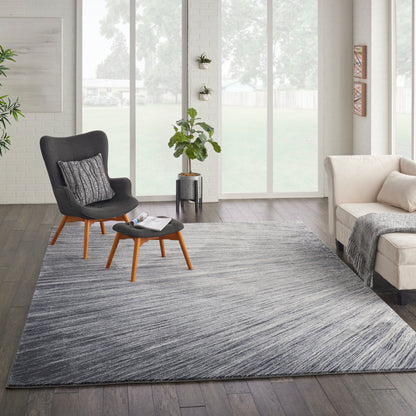 Nourison Home Moroccan Celebration  Blue Grey  Contemporary