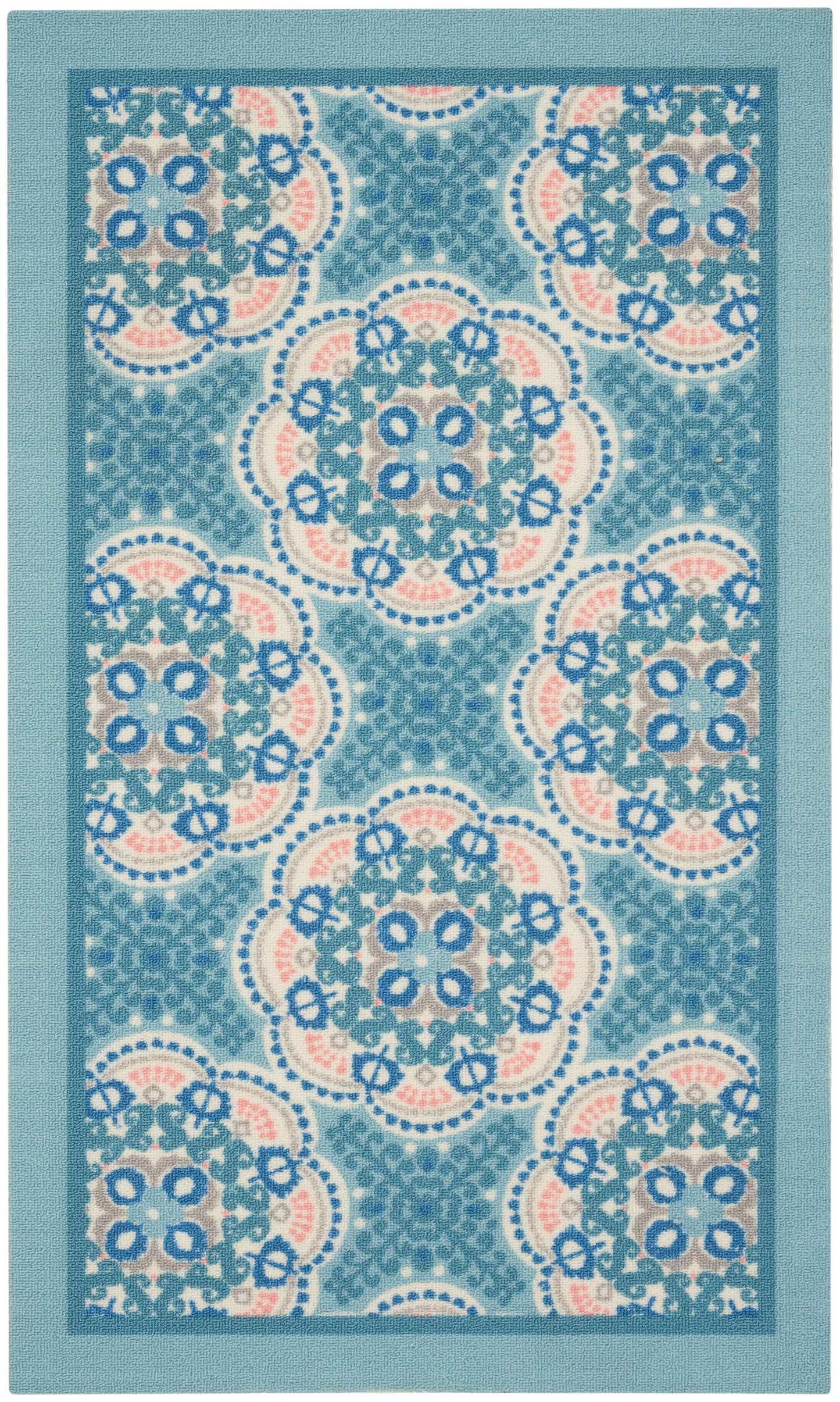 Waverly Sun N Shade SND90 Blue Contemporary Power-Loomed Rug