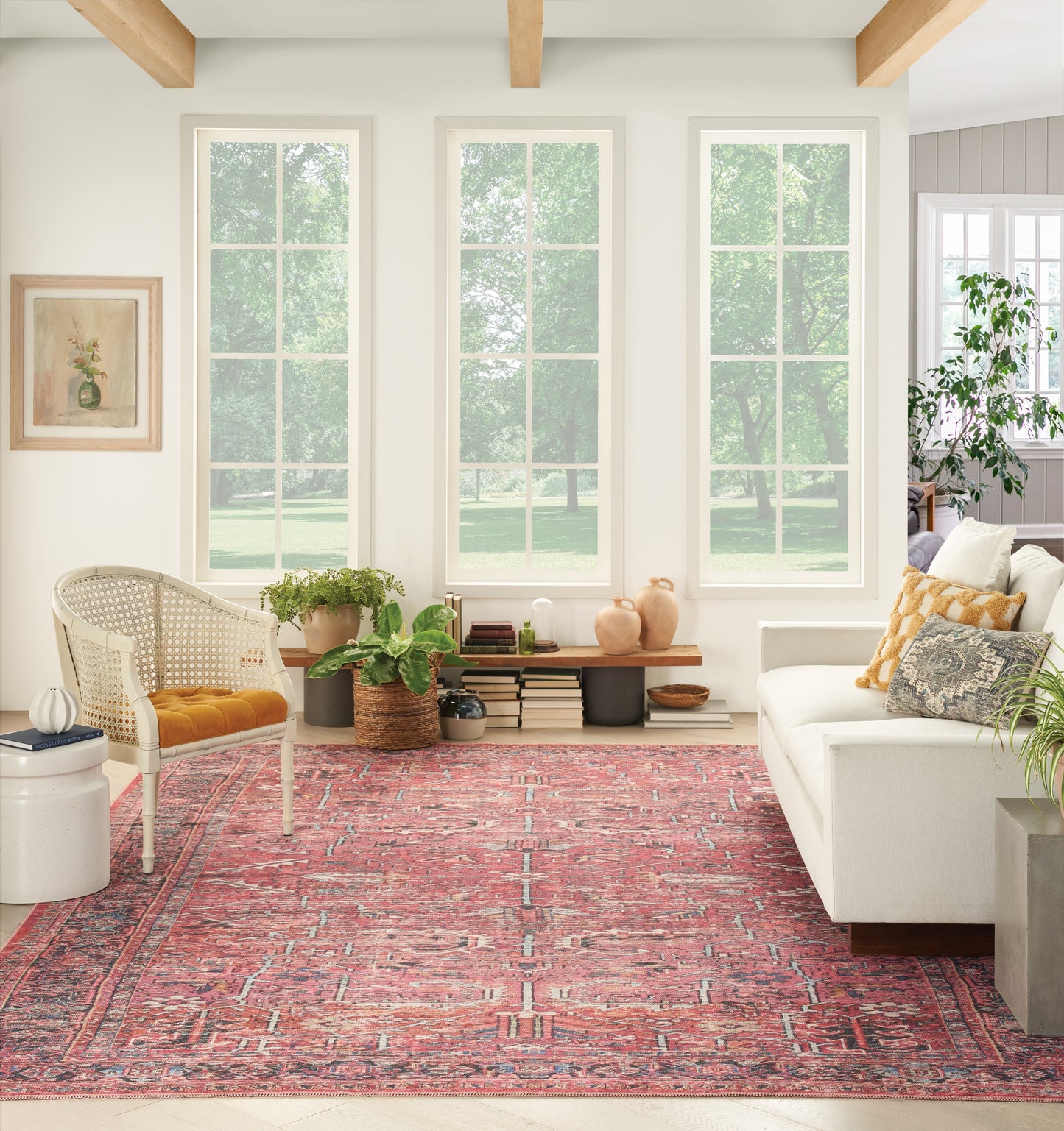 Nourison Home New Concept Washables  Brick  Traditional