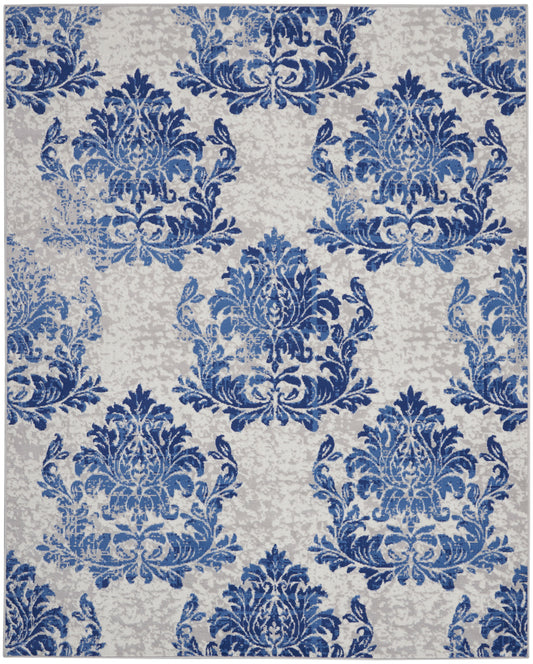 Nourison Home Whimsicle  Ivory Navy  Contemporary