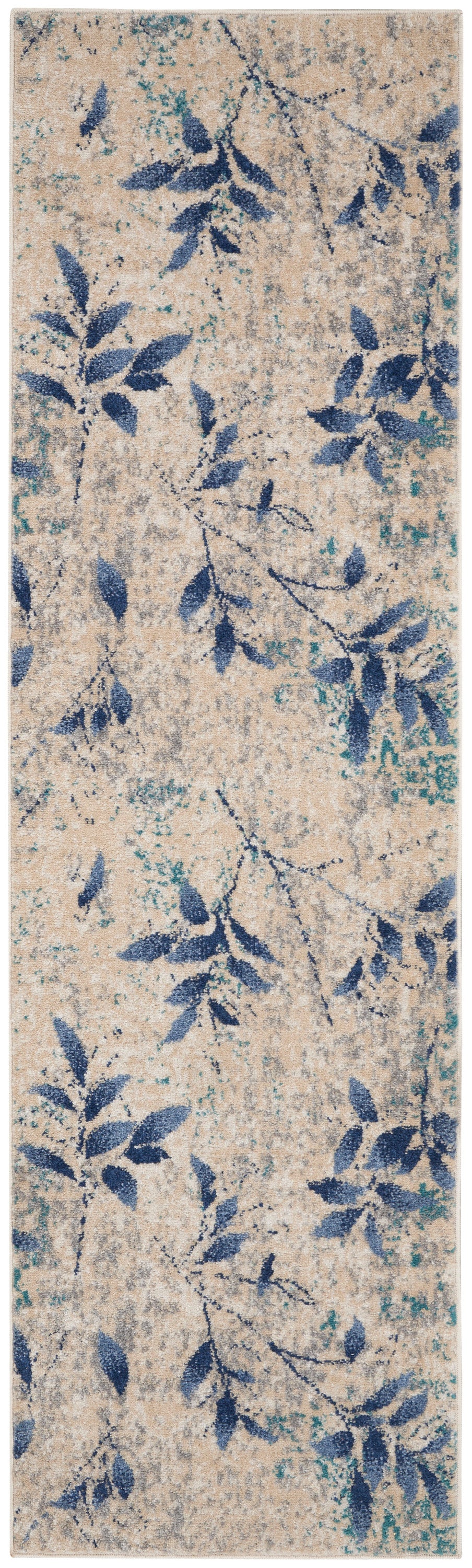 Calvin Klein River Flow RFV03 Beige Navy Contemporary Power-loomed Rug