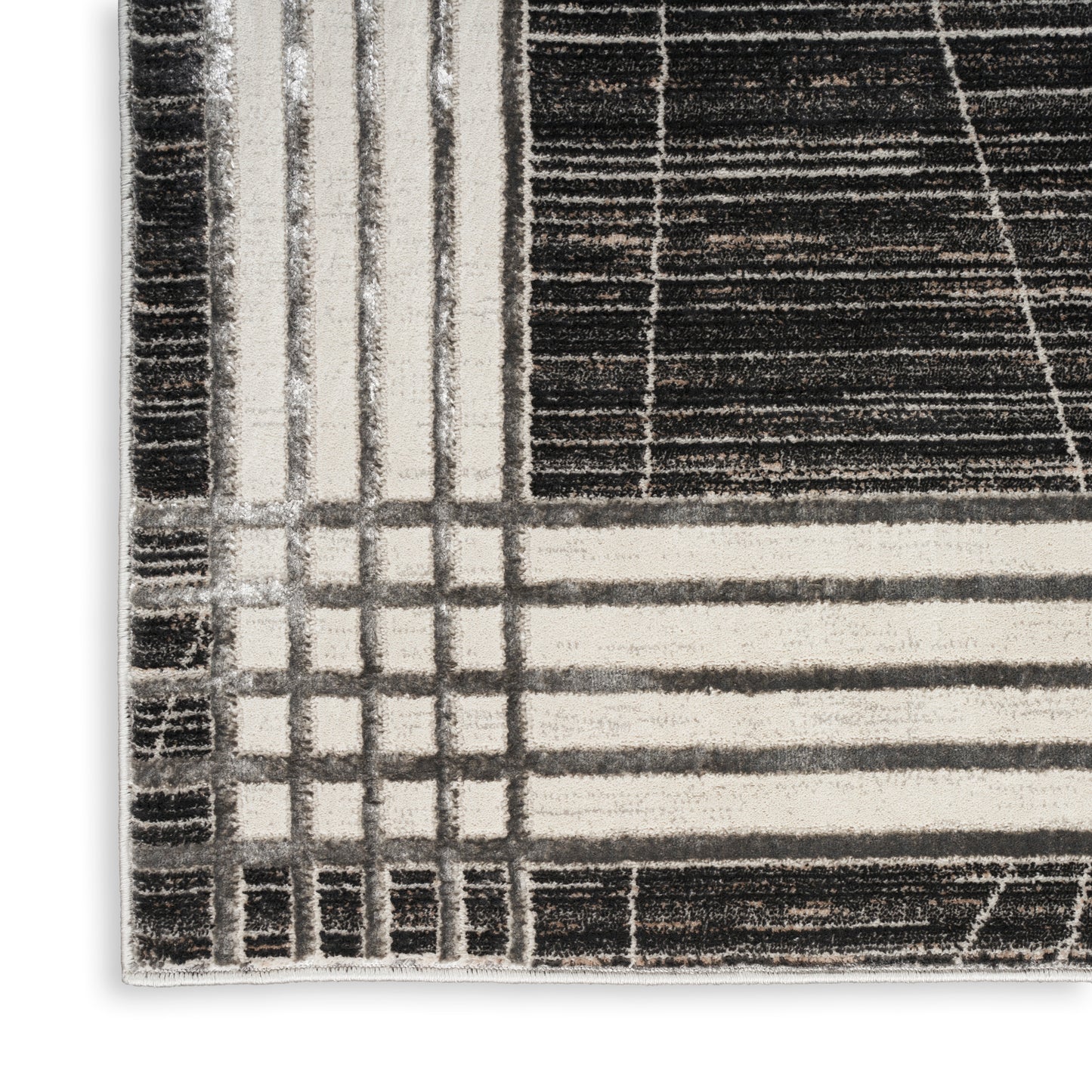 Nourison Home Desire  Charcoal Silver  Contemporary