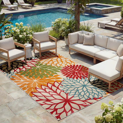 Nourison Home Aloha  Green  Contemporary