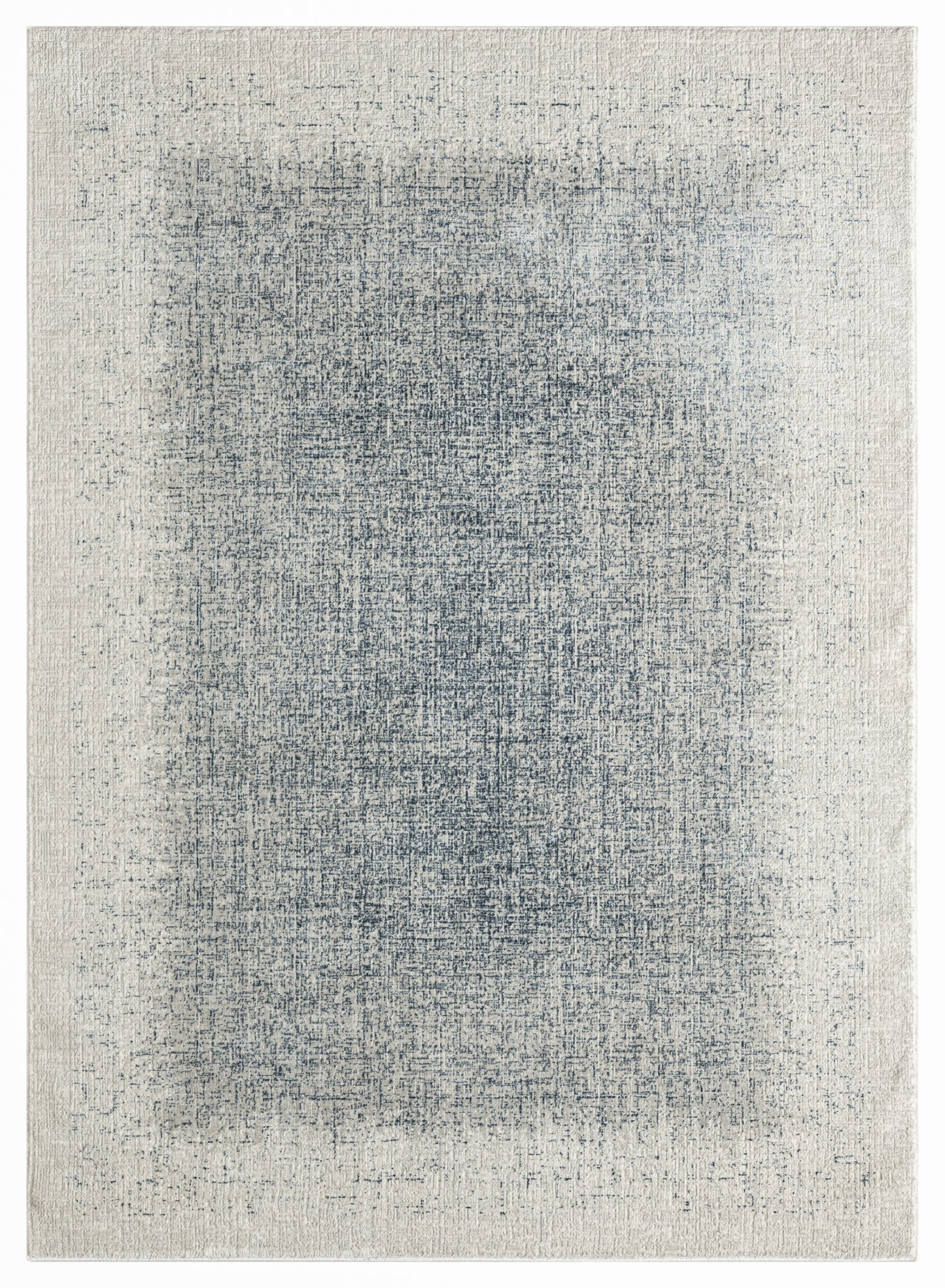 DKNY Grand Street GRN03 Ivory Blue Contemporary Power-loomed Rug