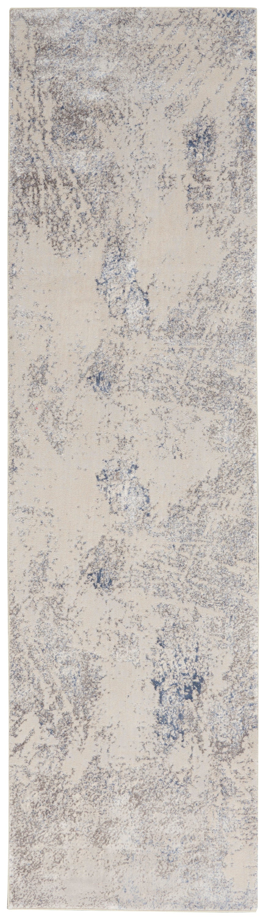 Nourison Home Silky Textures SLY06 Ivory Grey Contemporary Power-loomed Rug