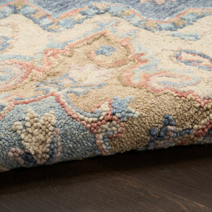 Nourison Home Maison  Blue Ivory  Traditional