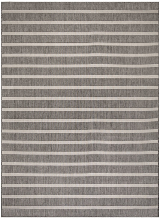 Nourison Home Positano  Charcoal Ivory  Contemporary