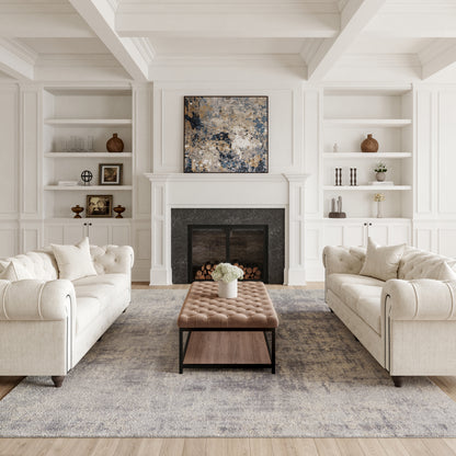 Nourison Home Rustic Textures  Ivory Silver  Contemporary