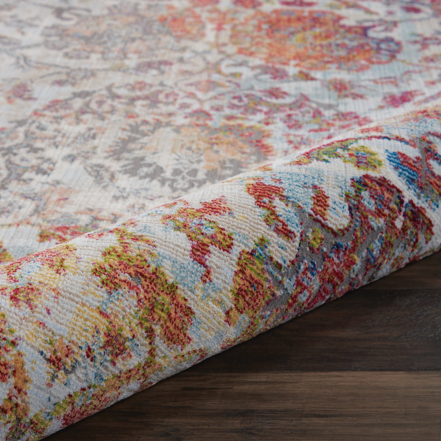 Nourison Home Ankara Global  Ivory Orange  Transitional