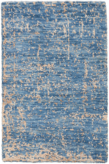Nourison Home Luna LUN01 Dark Blue Mocha Contemporary Hand Knotted Rug