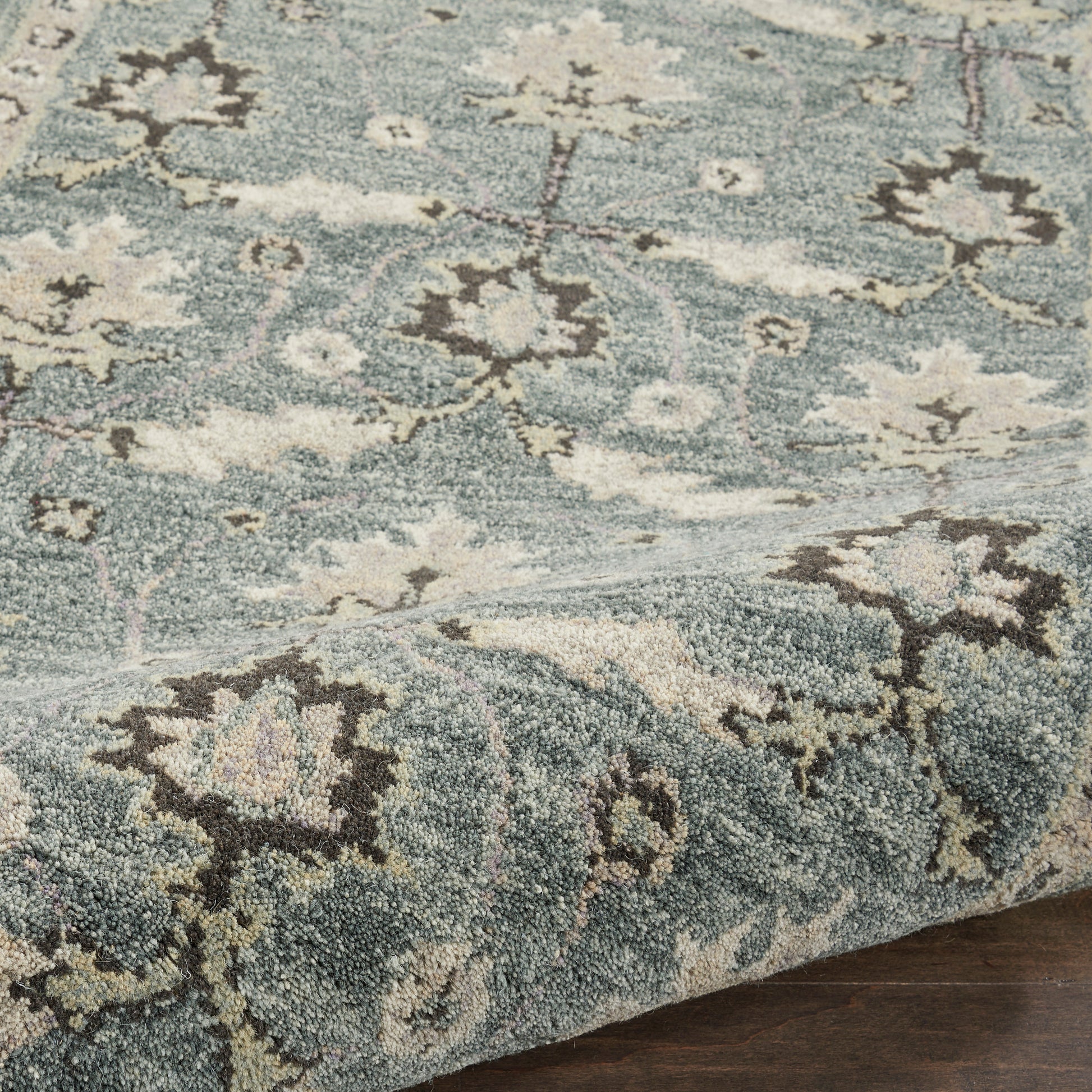 Nourison Home Jazmine  Seafoam  Traditional