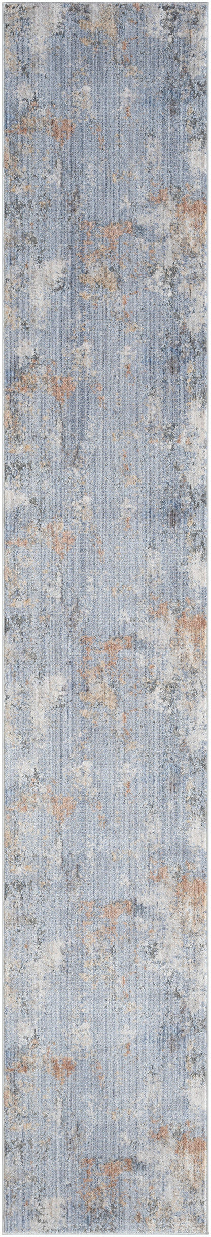 Nourison Home Abstract Hues ABH01 Grey Blue Contemporary Power-loomed Rug
