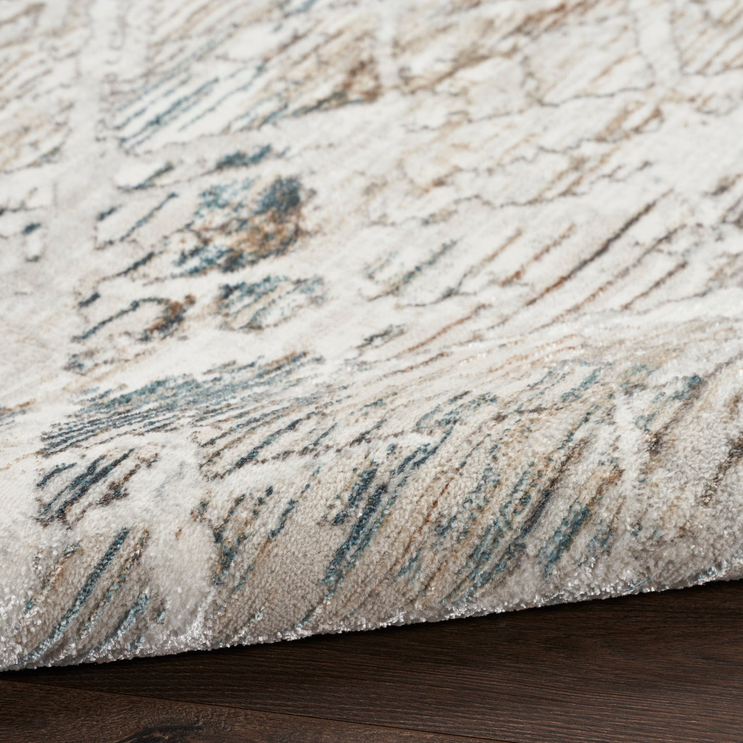 Nourison Home Glitz  Grey Multicolor  Contemporary