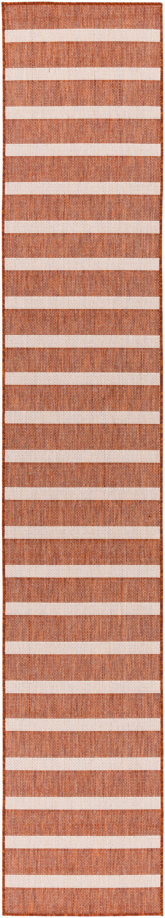 Nourison Home Positano POS03 Terracotta Ivory Contemporary Power-loomed Rug