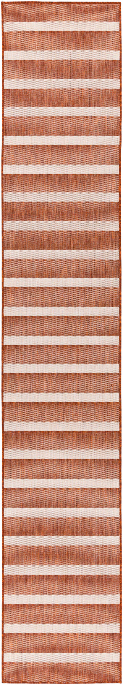 Nourison Home Positano POS03 Terracotta Ivory Contemporary Power-loomed Rug