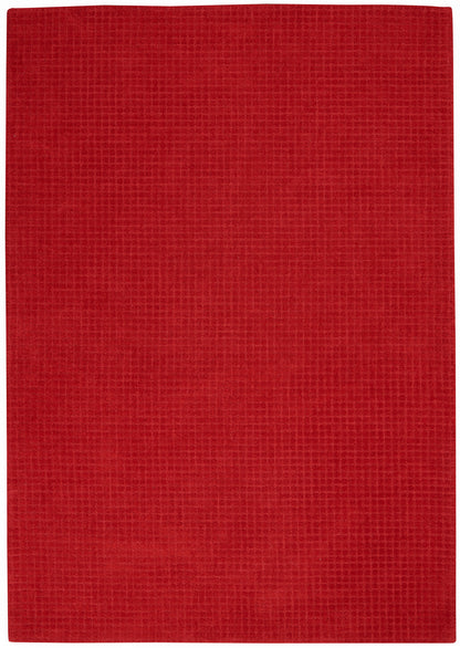 Calvin Klein Las Vegas CK830 Red Contemporary Tufted Rug