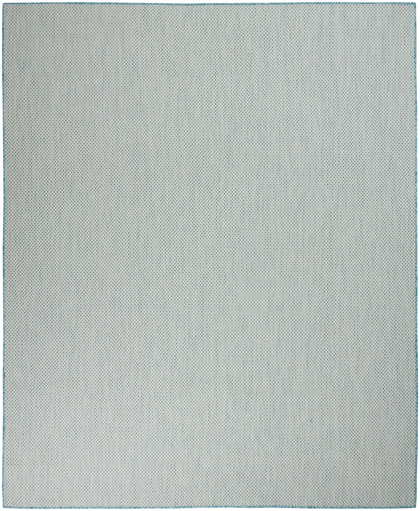 Nourison Home Courtyard COU01 Ivory Aqua Contemporary Power-loomed Rug