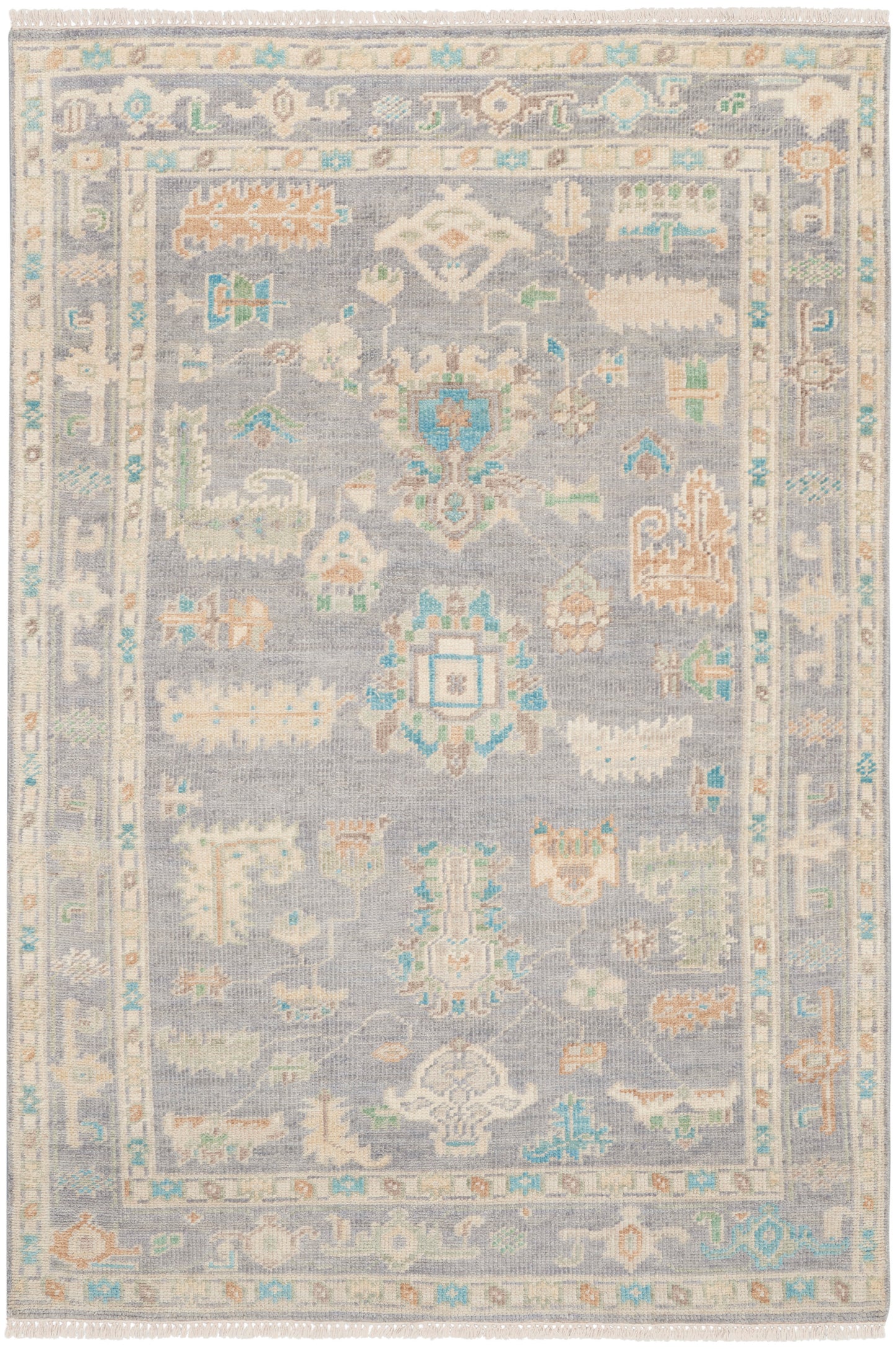 Nourison Home Odessa ODS01 Grey Multicolor Traditional Knotted Rug