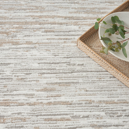 Nourison Home Dew  Silver Beige  Contemporary