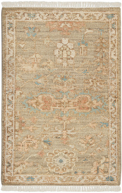 Nourison Home Heritage Vine HTV04 Charcoal Traditional Hand Knotted Rug