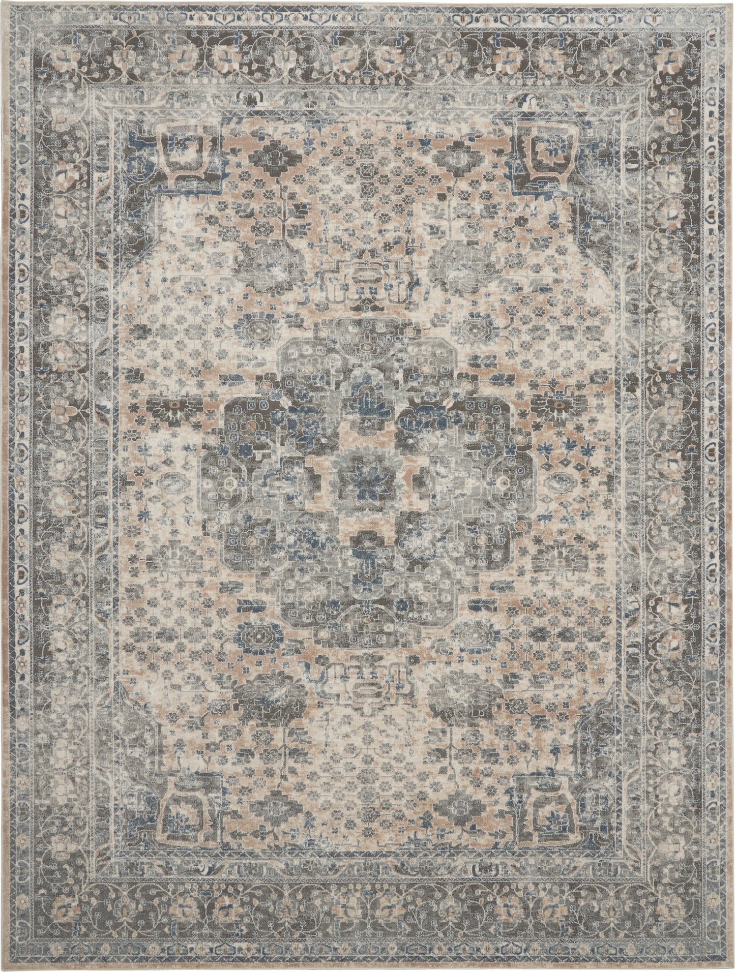 Nourison Home Quarry  Grey Ivory  Transitional