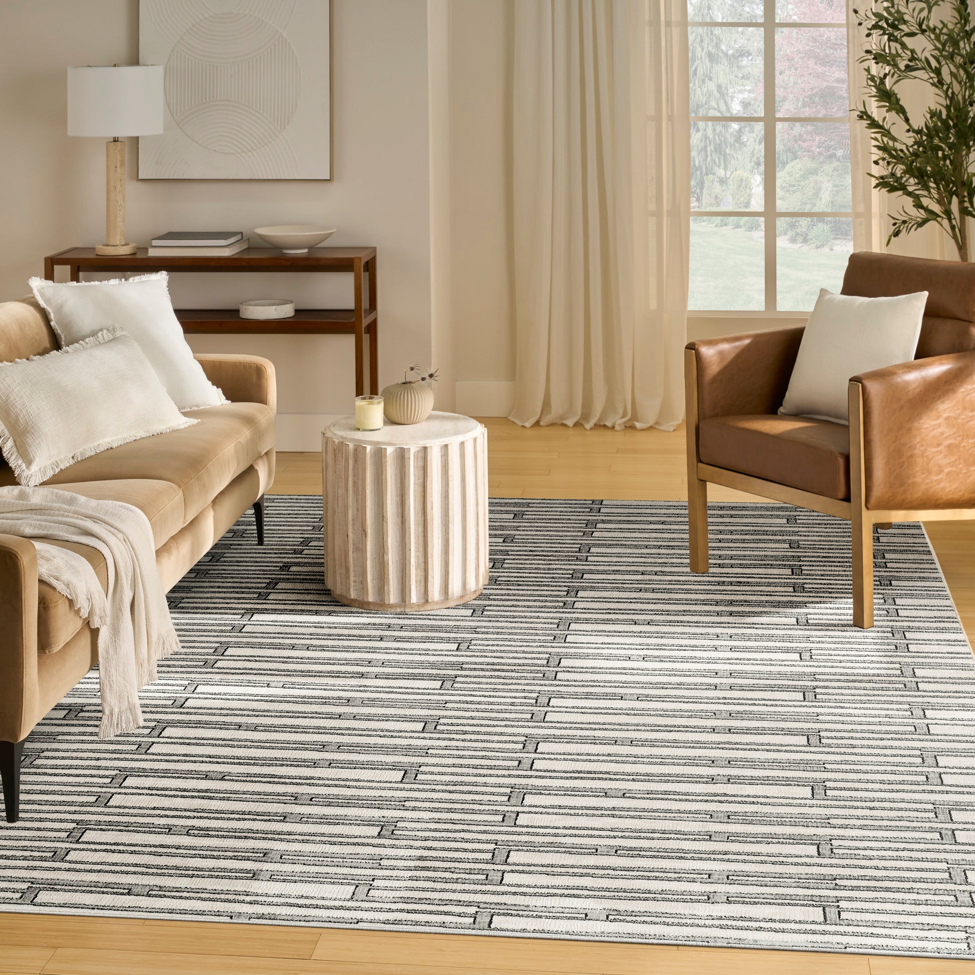 Nourison Home Nordic  Ivory Grey  Contemporary