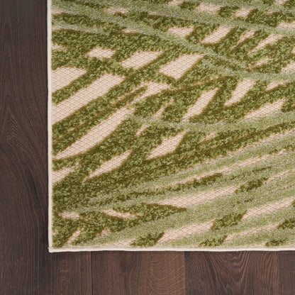 Nourison Home Aloha  Ivory Green  Contemporary
