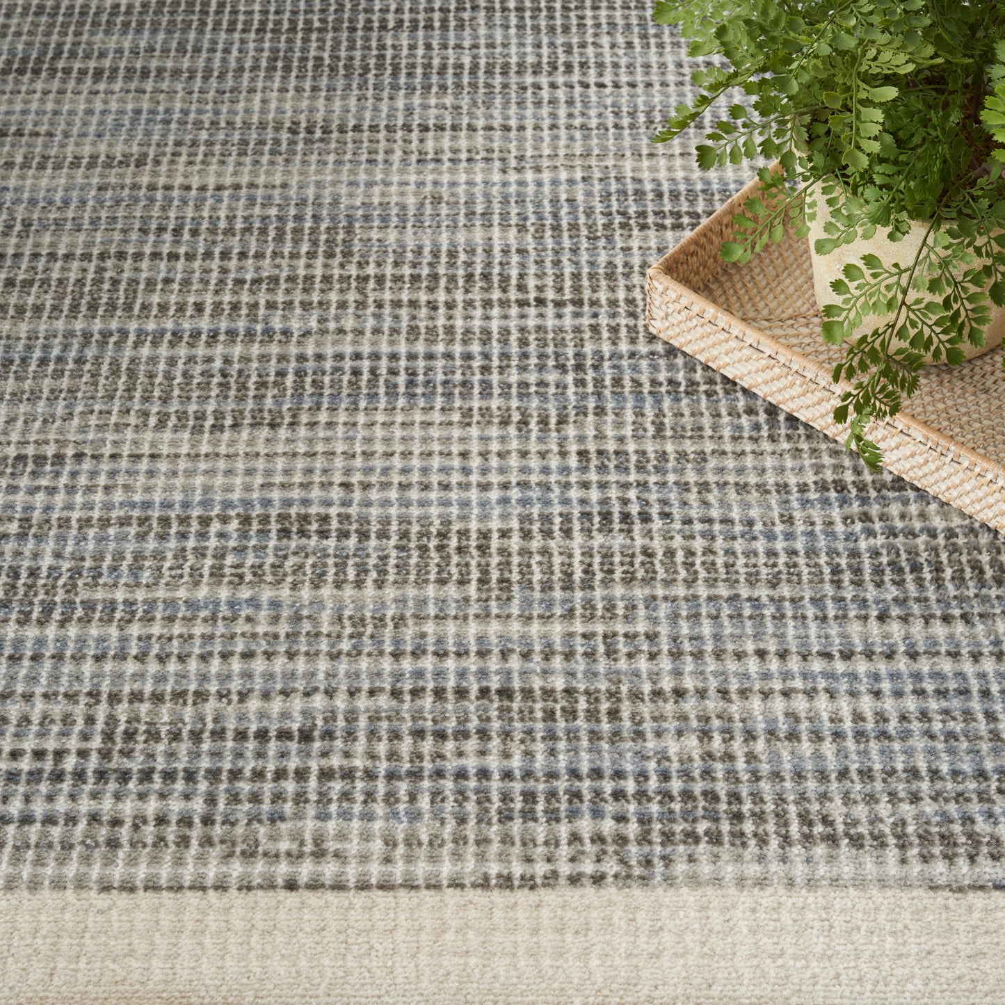 Nourison Home Serenity Home  Grey Ivory  Contemporary