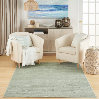 Nourison Home Care Free  Green  Contemporary
