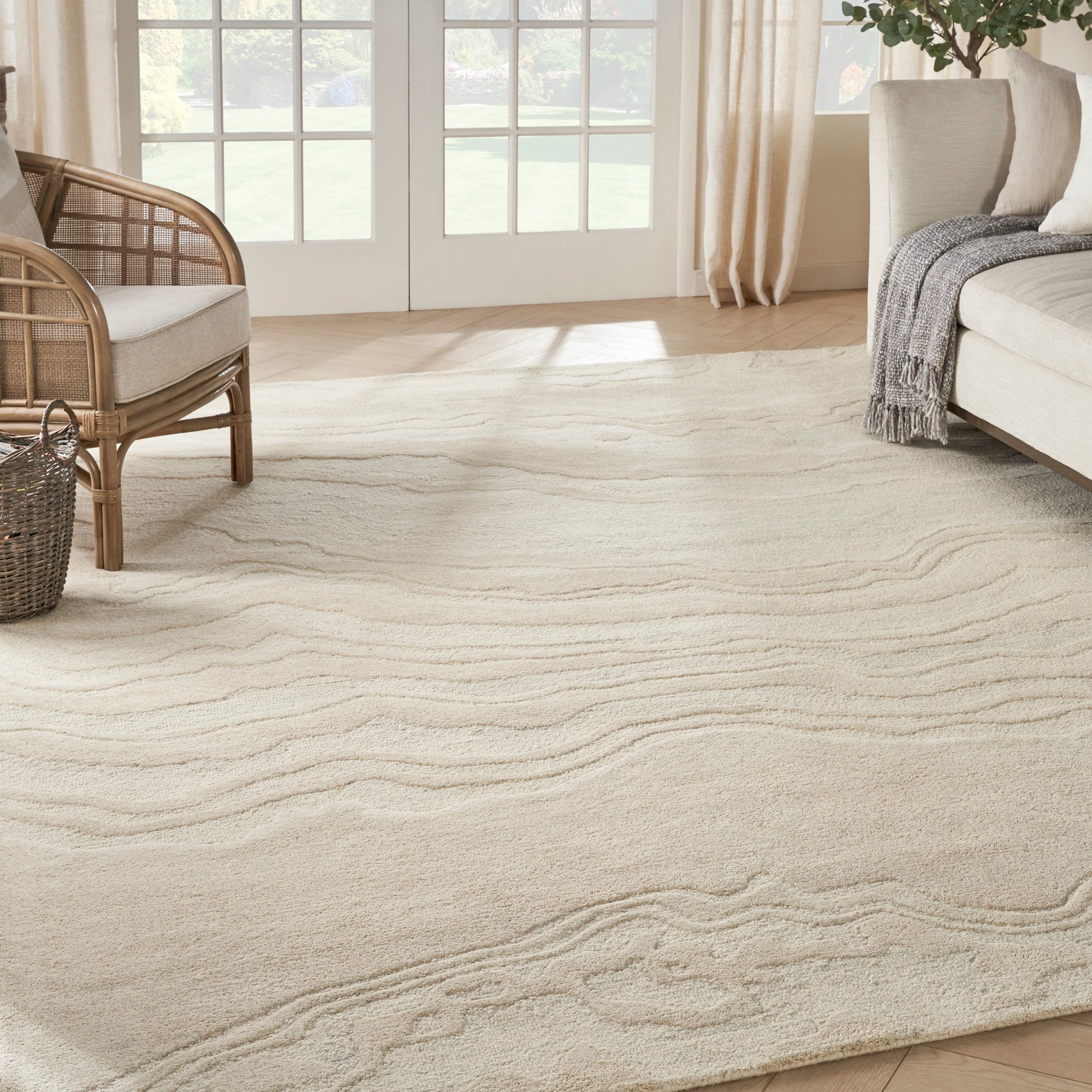 Nourison Home Graceful  Ivory  Contemporary