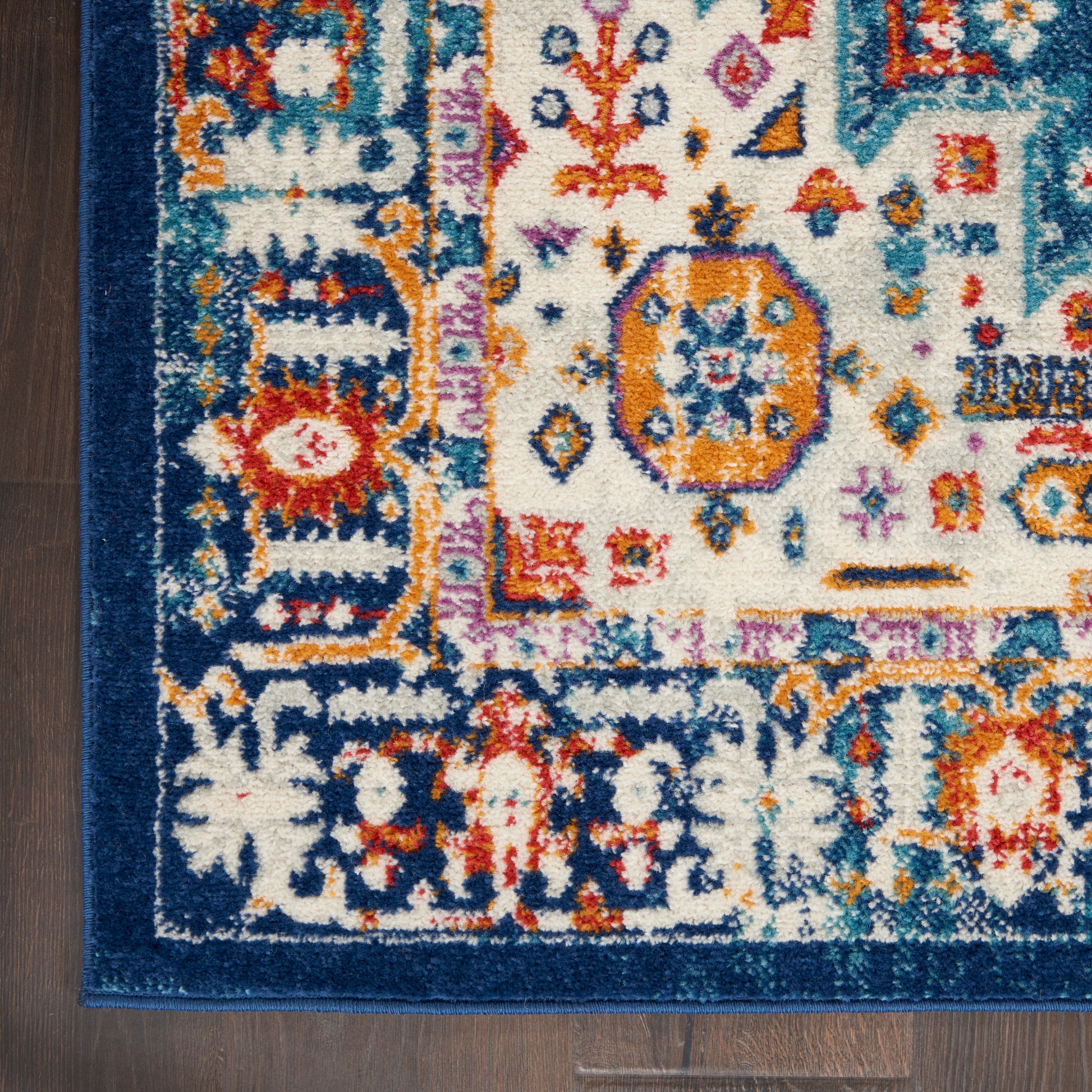 Nourison Home Passion  Blue Multicolor  Transitional