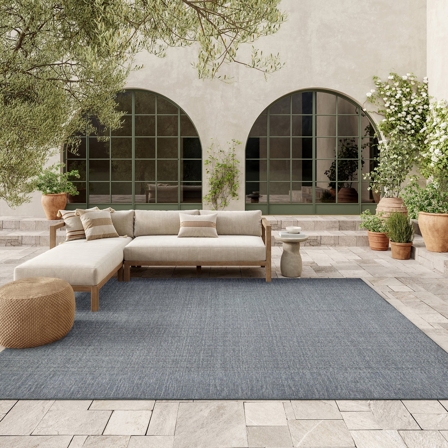 Nourison Home Tulum  Denim  Contemporary