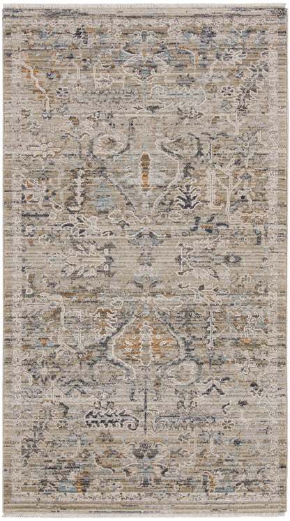 Nourison Home Lynx LNX02 Ivory Taupe Transitional Power-loomed Rug