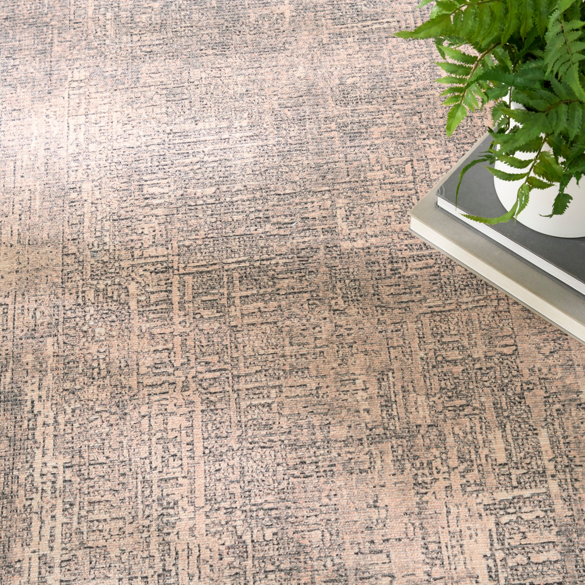 Nourison Home Botanical Washables  Taupe  Contemporary