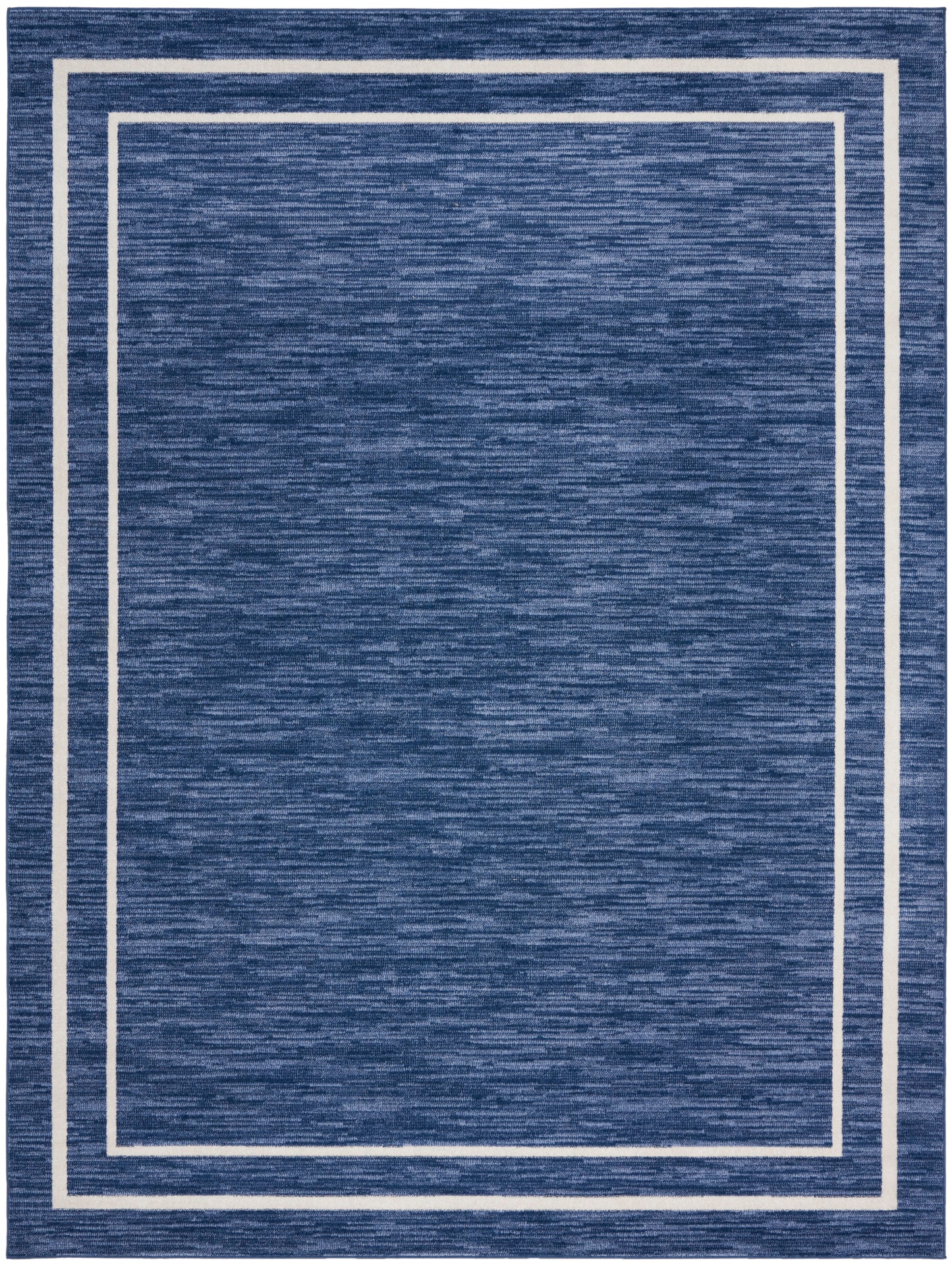 Nourison Home Nourison Essentials NRE02 Navy Ivory Contemporary Power-loomed Rug