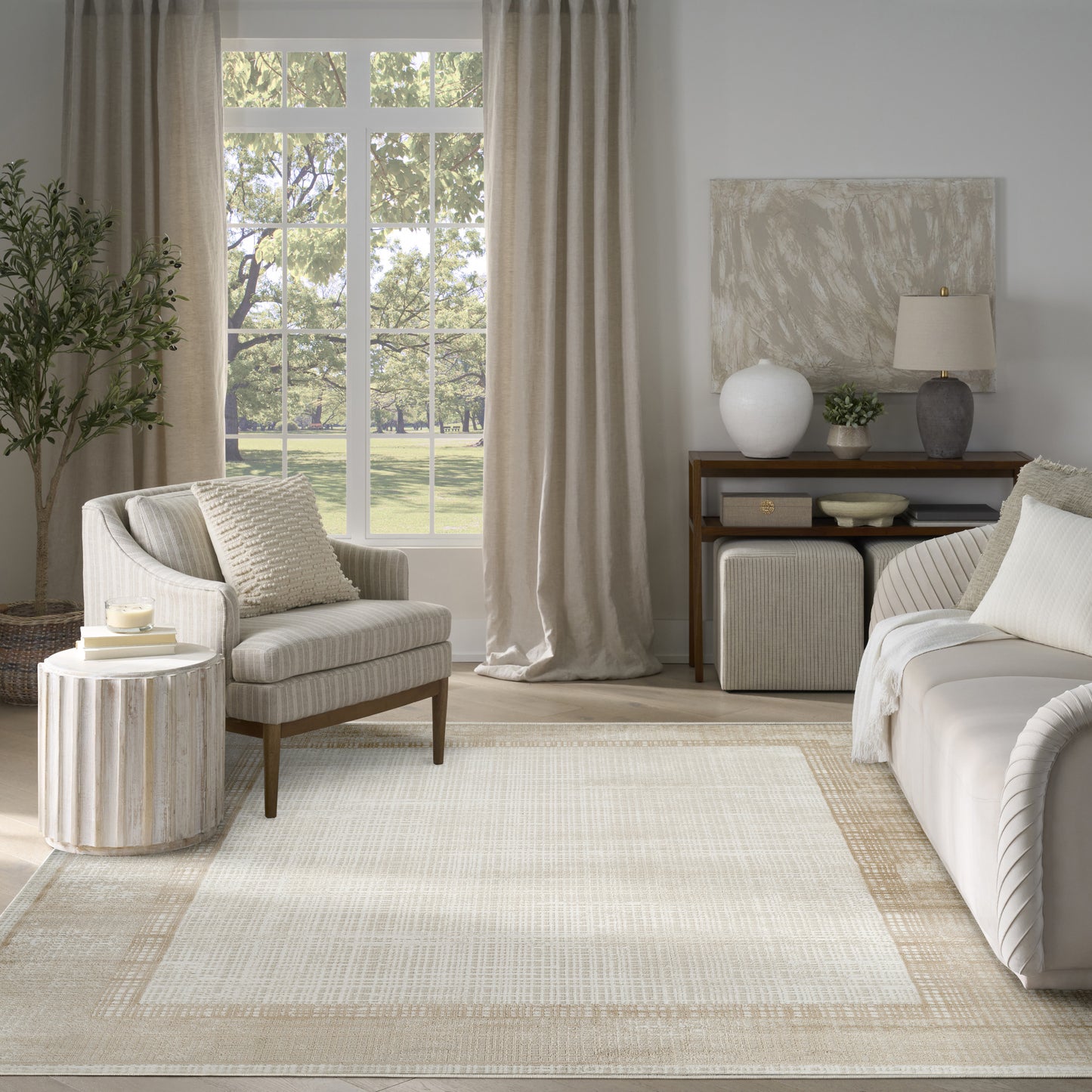 Nourison Home Dekor  Ivory Beige  Contemporary