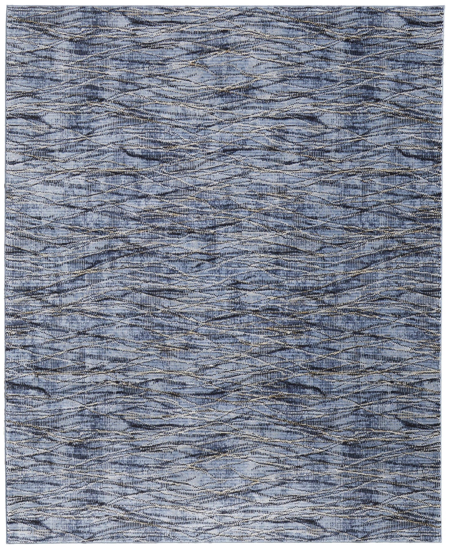 Feizy Sonora 39NXF Blue Navy Modern/Casual/Industrial Machinemade Rug - Rugs - Feizy - Atlanta Designer Rugs