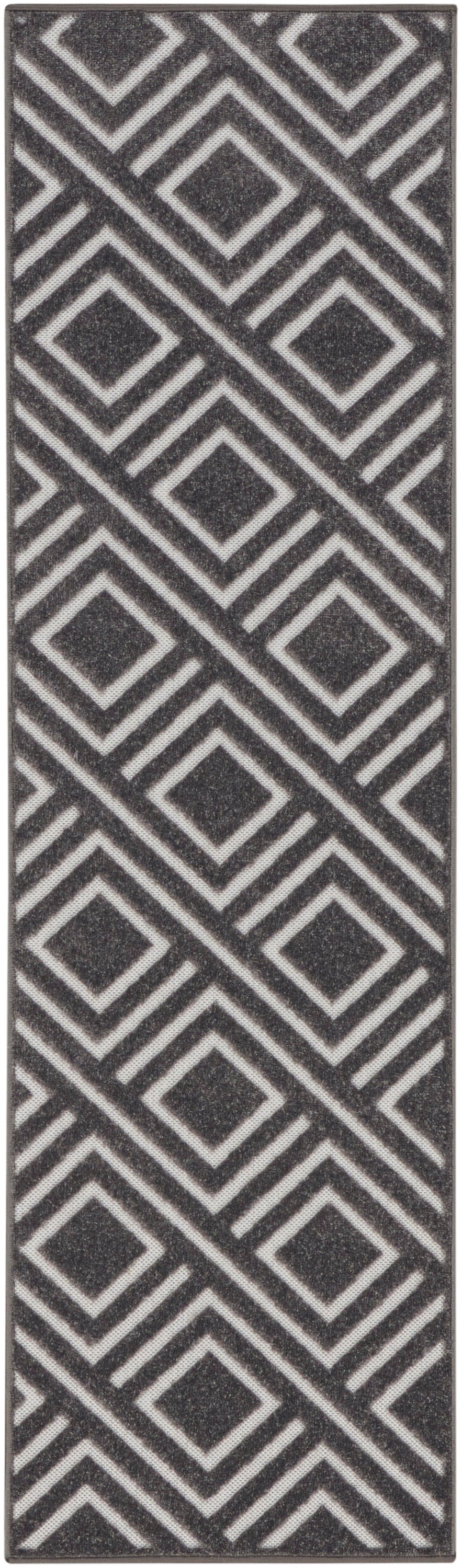 Nourison Home Care Free CAF03 Grey Contemporary Loom-woven Rug