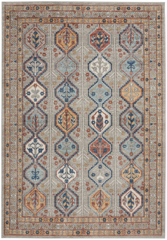 Nourison Home Quarry  Grey Multicolor  Contemporary