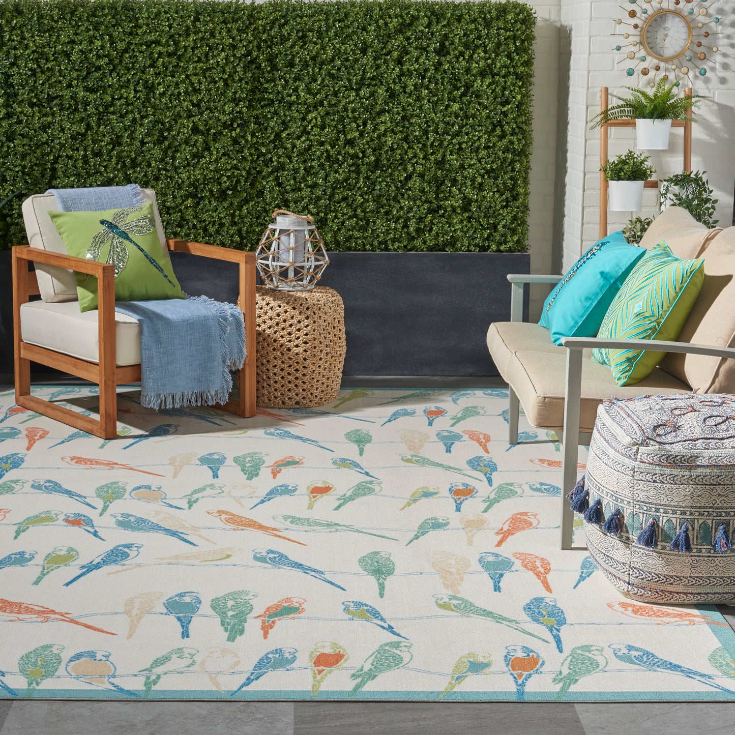 Waverly Sun N Shade  Multicolor  Contemporary