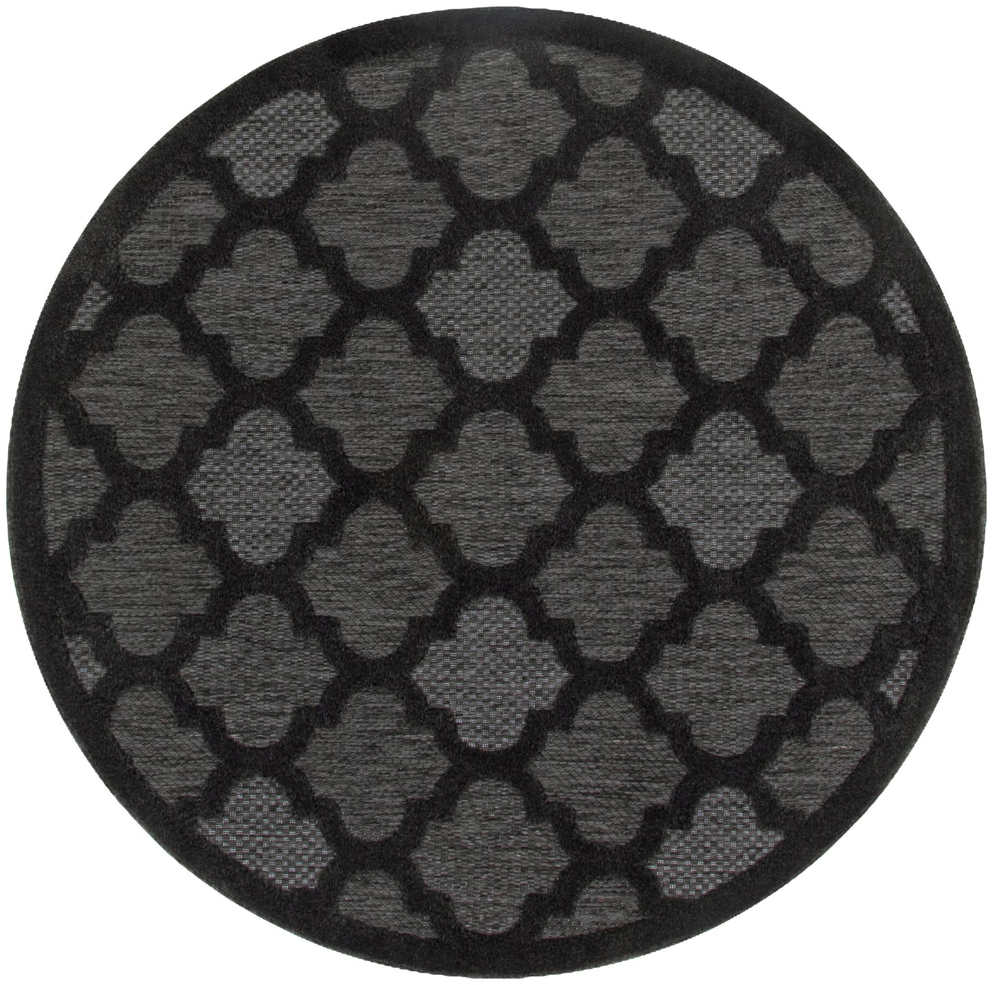 Nourison Home Easy Care NES01 Charcoal Black Contemporary Flat Weave Rug