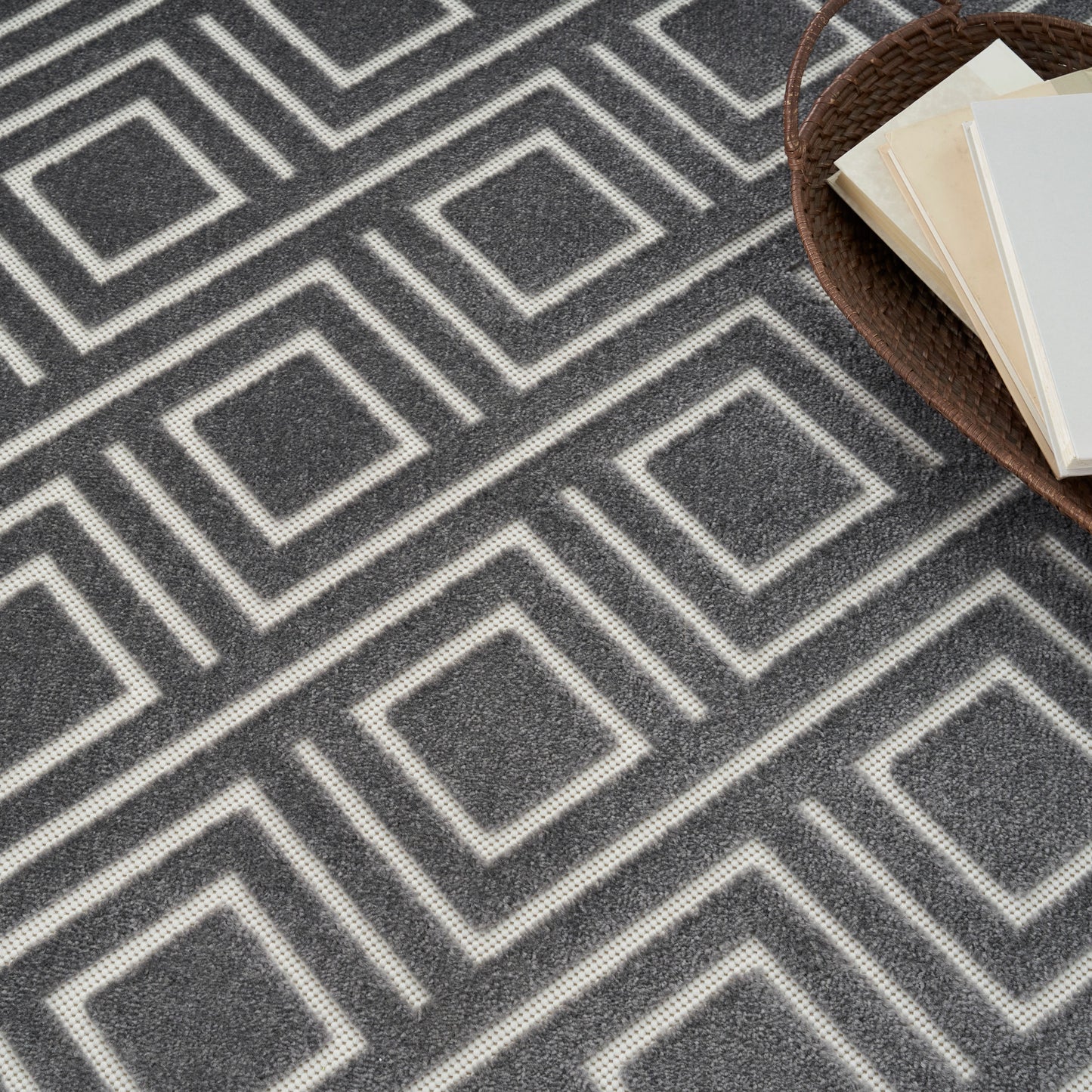 Nourison Home Care Free  Grey  Contemporary