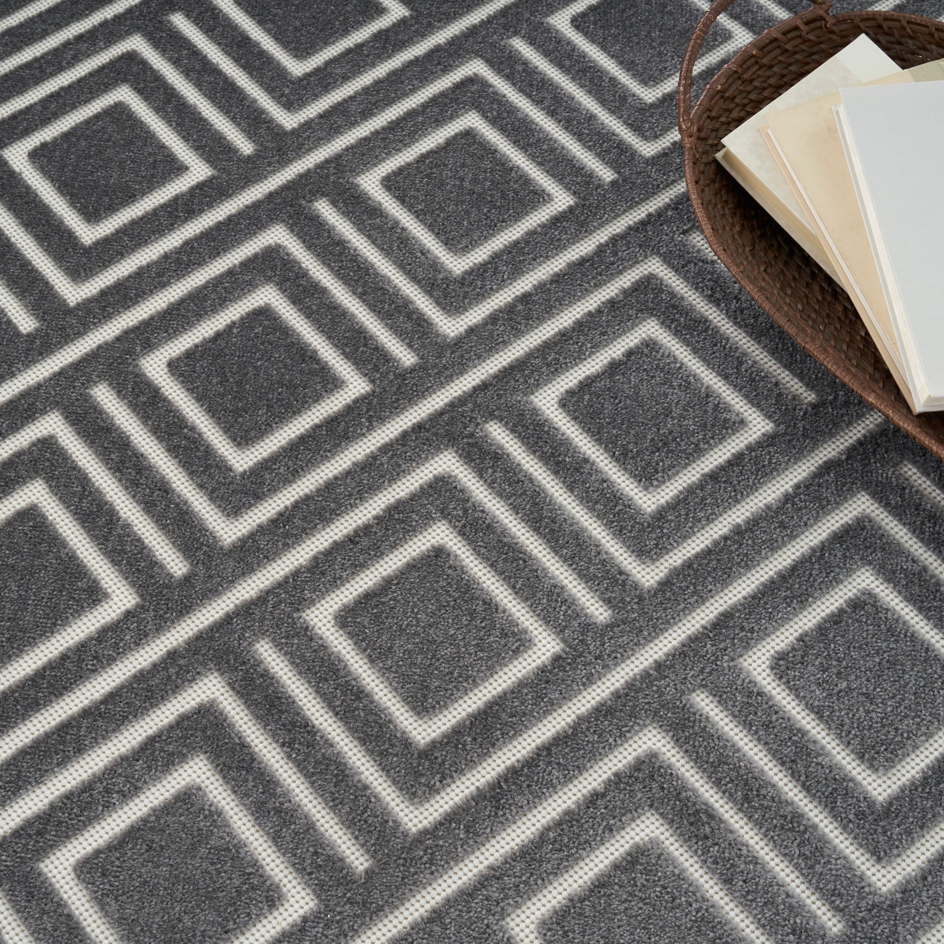 Nourison Home Care Free  Grey  Contemporary