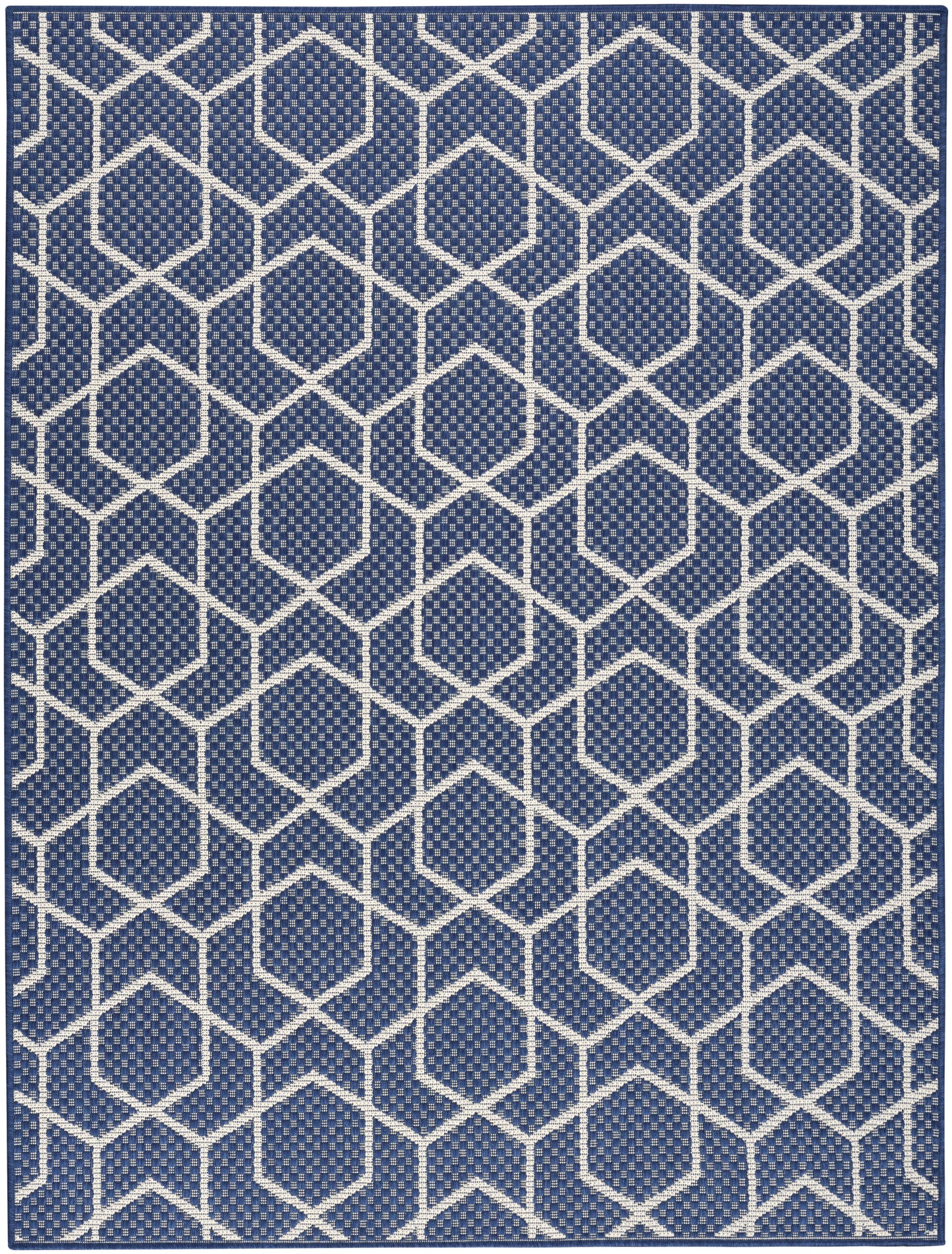 Nourison Home Horizon Indoor/Outdoor HOZ01 Navy Contemporary Power-loomed Rug