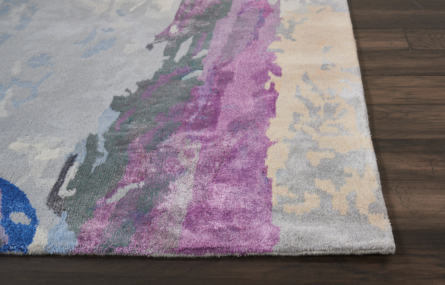 Nourison Home Prismatic  Grey Multicolor  Contemporary