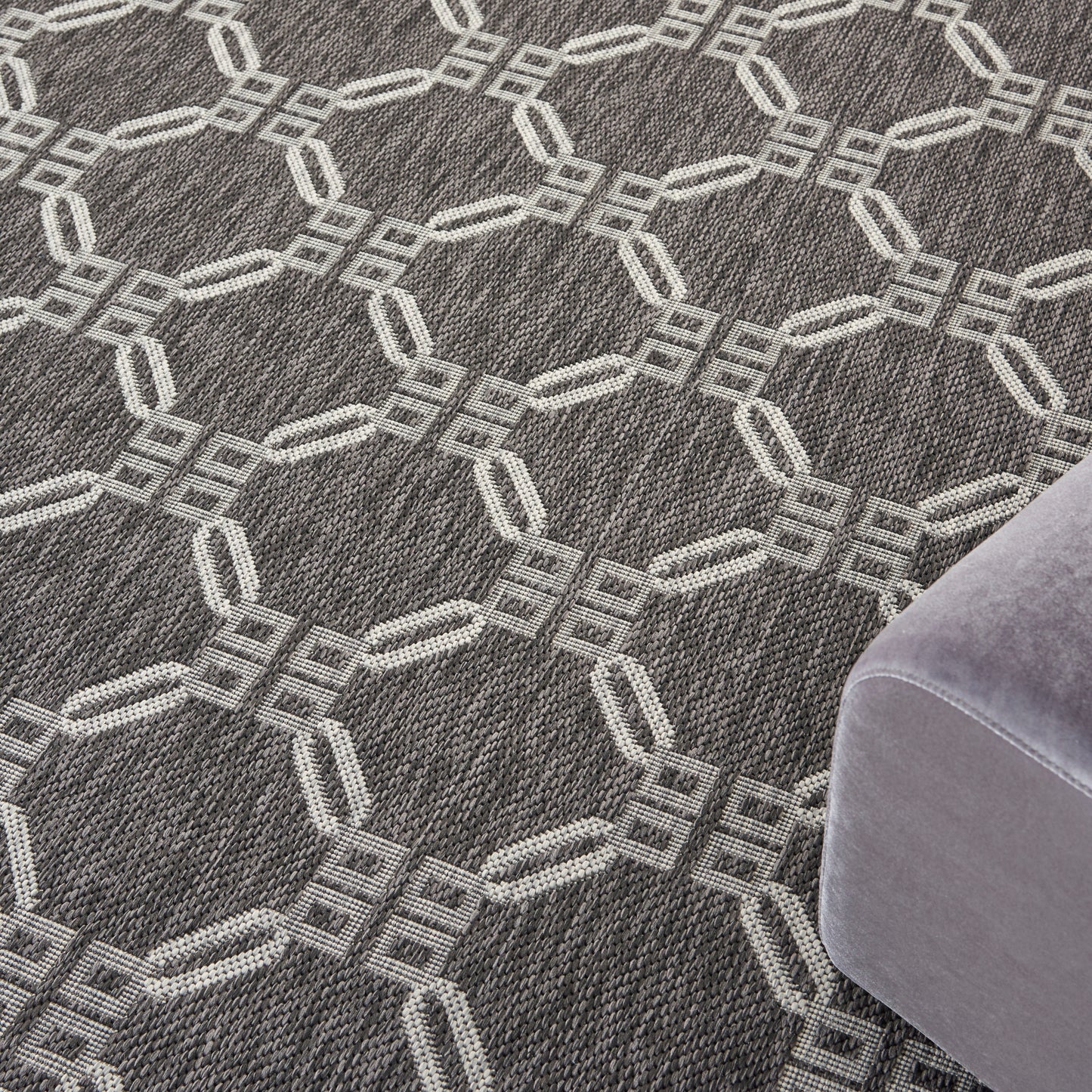Nourison Home Country Side  Charcoal  Transitional